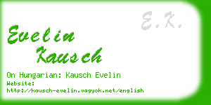 evelin kausch business card